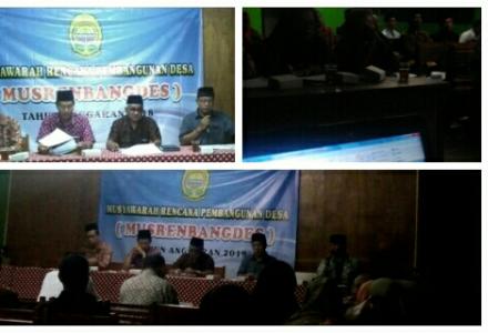 MUSRENBANGDES TAHUN ANGGARAN 2018