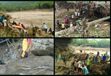 GOTONG ROYONG MEMBERSIHKAN JEMBATAN SOGUN ( SOKA- GUNUNGPUYUH )