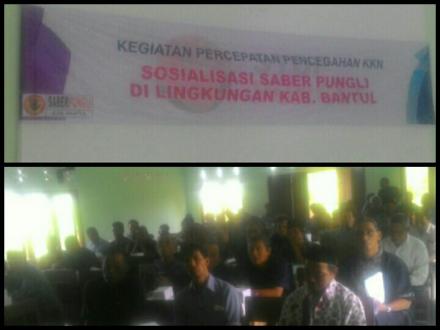 SOSIALISASI SABER PUNGLI KABUPATEN BANTUL