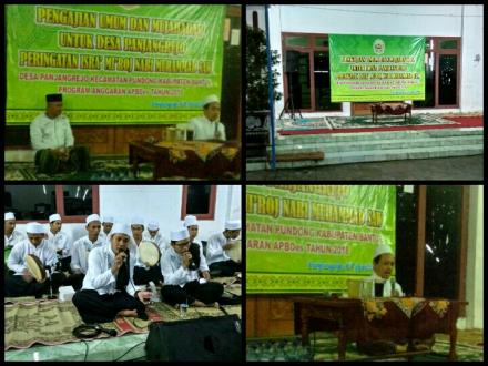 PENGAJIAN ISRA MI'RAJ BALAI DESA PANJANGREJO