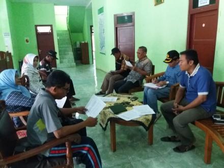 Verifikasi Pembangunan Desa Panjangrejo 2019 dengan Tim dan TPK serta Pendamping Desa