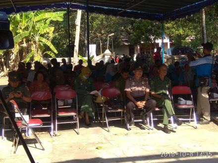 Jadwal kampanye penyampaian visi dan misi calon lurah Desa Panjangrejo