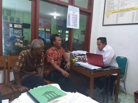Koordinasi Kelompok Tani dusun Krapyak wetan dengan Bapak Kasi kesejahteraan