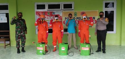 Penyemprotan disinfektan di nglembu