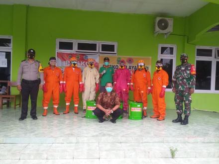 Penyemprotan Disinfektan di Dusun Semampir