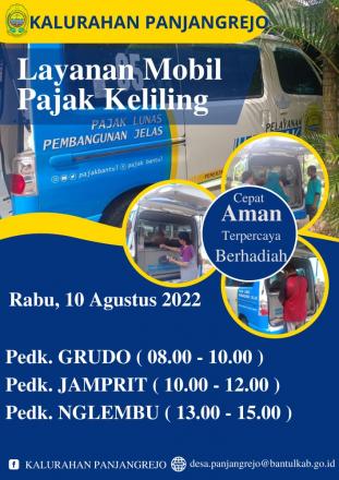 Jadwal Layanan Mobil Pajak Keliling