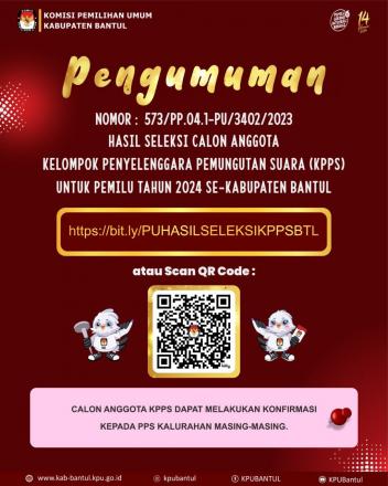 Pengumuman Seleksi KPPS