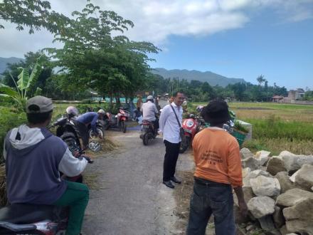 Pemantauan Kegiatan Bangket Irigasi Tersier Krapyak Kulon