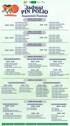 Jadwal PIN POLIO