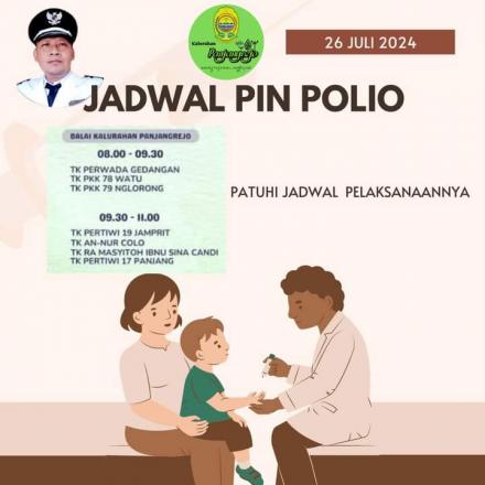 Pelaksanaan Vaksin PIN Polio di Kalurahan Kalurahan Panjangrejo