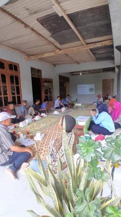 Kegiatan sosialiasi program transmigrasi, disnakertrans Kab. Bantul di dusun Watu