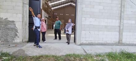 Kunjungan Pendamping Kalurahan Terhadap Kelanjutan Pembangunan GOR Kalurahan Panjangrejo