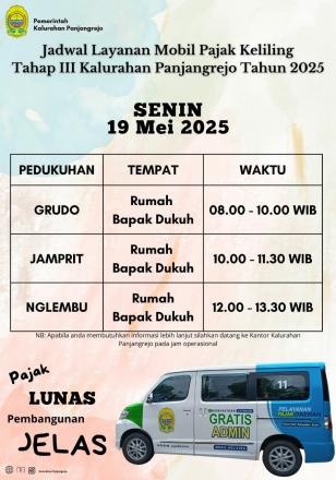 Posko Layanan Jemput Bola Pembayaran PBB P2 Dusun Nlembu
