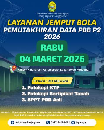 Info Layanan Jemput Bola