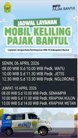 Jadwal Mobiling Pajak PBBP2