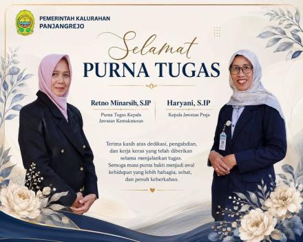 Selamat Purna Tugas kepada Ibu Haryani S.IP dan Ibu Retno Minarsih, S.IP.,
